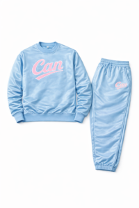 CAN Baby Blue & Pink Jumper Set