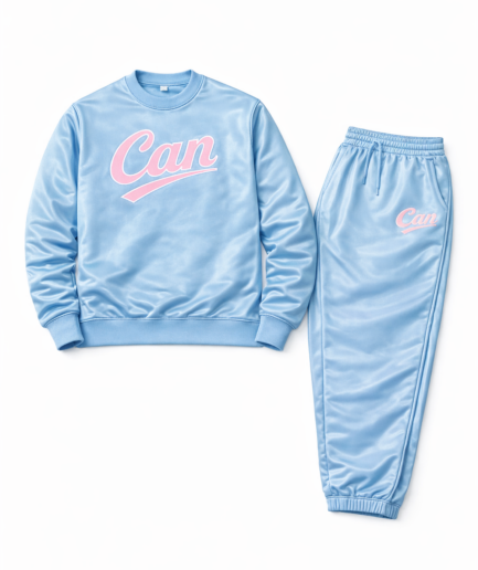 CAN Baby Blue & Pink Jumper Set