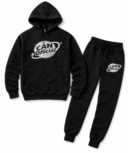 CAN Black and White Bear Tracksuit