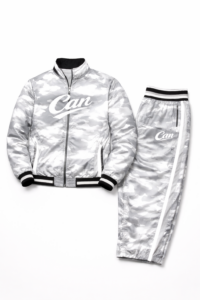 CAN Grey & White Camo Shellsuit