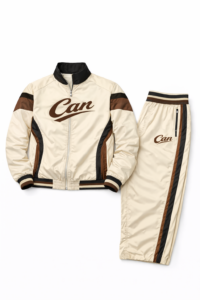 CAN Cream & Brown Shellsuit