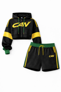 CAN JA Crop Shorts Set