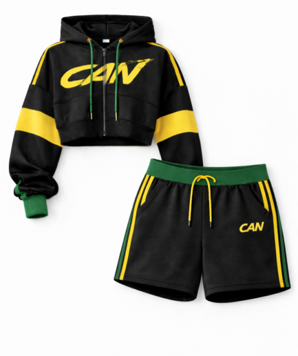 CAN JA Crop Shorts Set