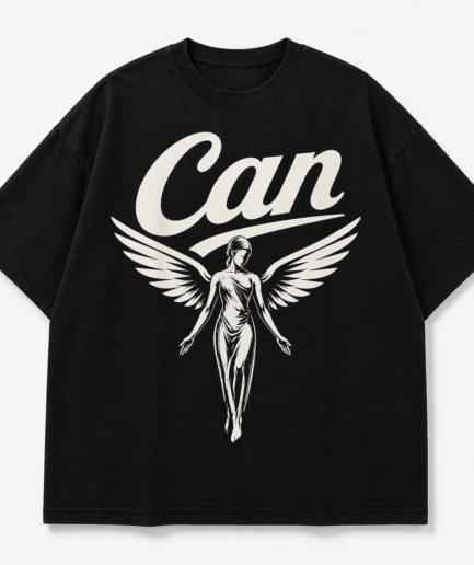 CAN Black & White Angel in disguise Oversized Tee