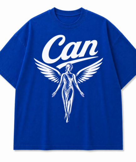 CAN Royal Blue Angel in disguise Oversized Tee