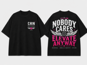 CAN Nobody Cares Black Tee